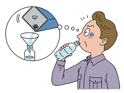 清涼飲料水容器に小分けしたシンナーの誤飲による中毒