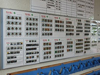 従業員全員の安全の誓い　食堂前に掲示