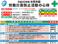 H30心得プレートの掲示