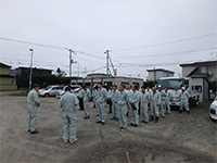 月次安全朝礼の写真