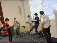 身体機能測定の様子