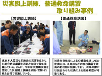 災害図上訓練、救命講習