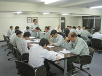 各工事部の安全勉強会