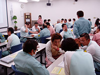 安全意識の向上　ＫＹＴの教育風景