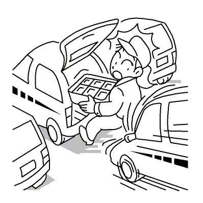 誤操作により急発進した軽自動車に激突されそうになった